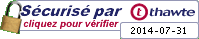 Thawte® Trusted Site Seal